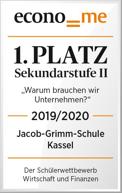 econo me Sek II 2020 1Platz Jacob Grimm Schule Kassel